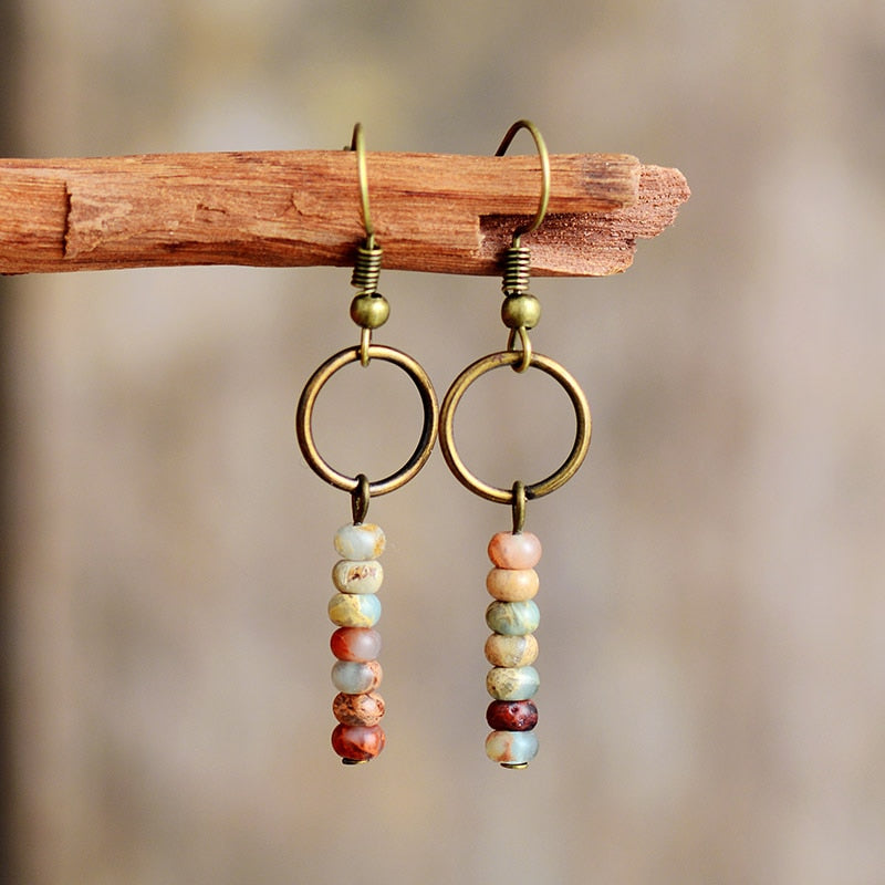 Pendientes Jaspe Natural