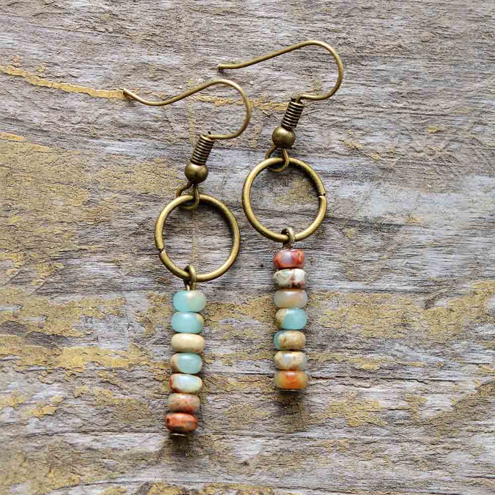 Pendientes Jaspe Natural