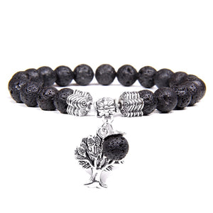 Pulsera Árbol De la Vida, Piedras Naturales