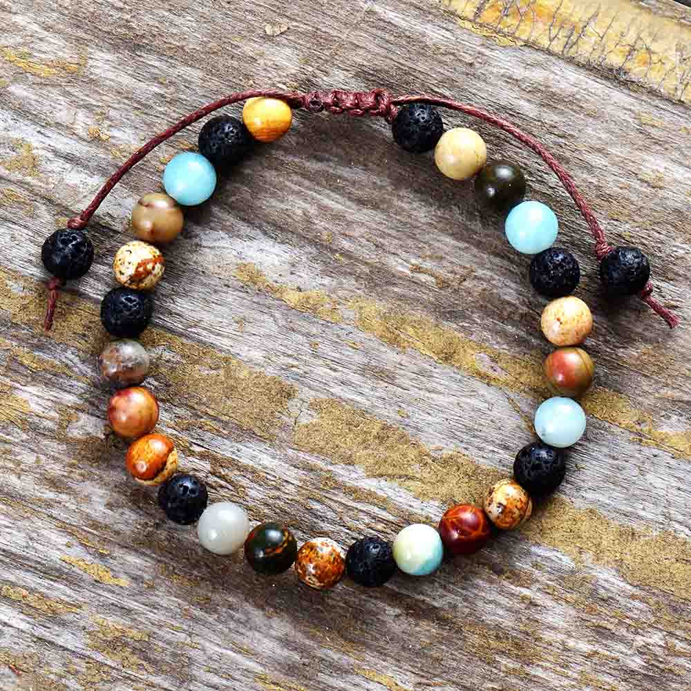 Pulsera Piedras Naturales Jaspe 