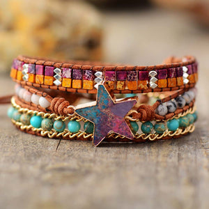 Pulsera Estrella Jaspe Imperial